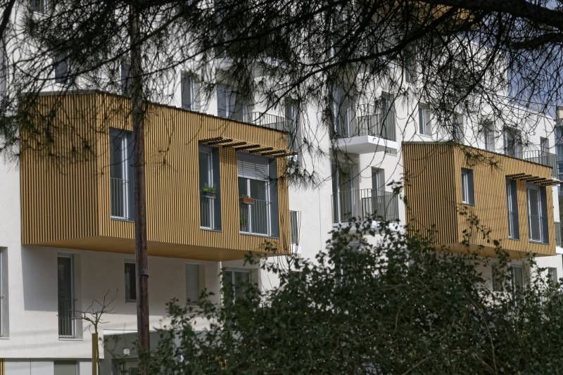 Bardage sur immeuble